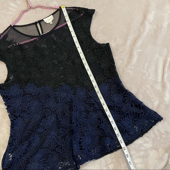 Anthropologie Deletta Garden Guise Floral Lace Blouse - Picture 11 of 12